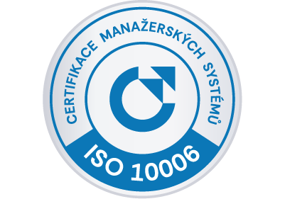 vzor certifikačnej známky ISO 10006 od CeMS