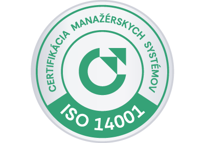 vzor certifikačnej známky ISO 14001 od CeMS