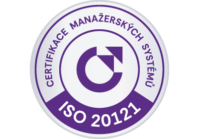 vzor certifikačnej známky ISO 20121 od CeMS