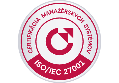 vzor certifikačnej známy ISO 27001 od CeMS