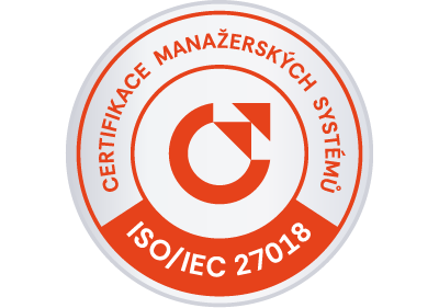 vzor certifikačnej známky ISO 27018 od CeMS