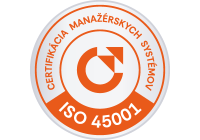 vzor certifikačnej známky ISO 45001 od CeMS
